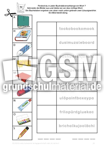 at school - Bild-Wortzuordnung 2.pdf